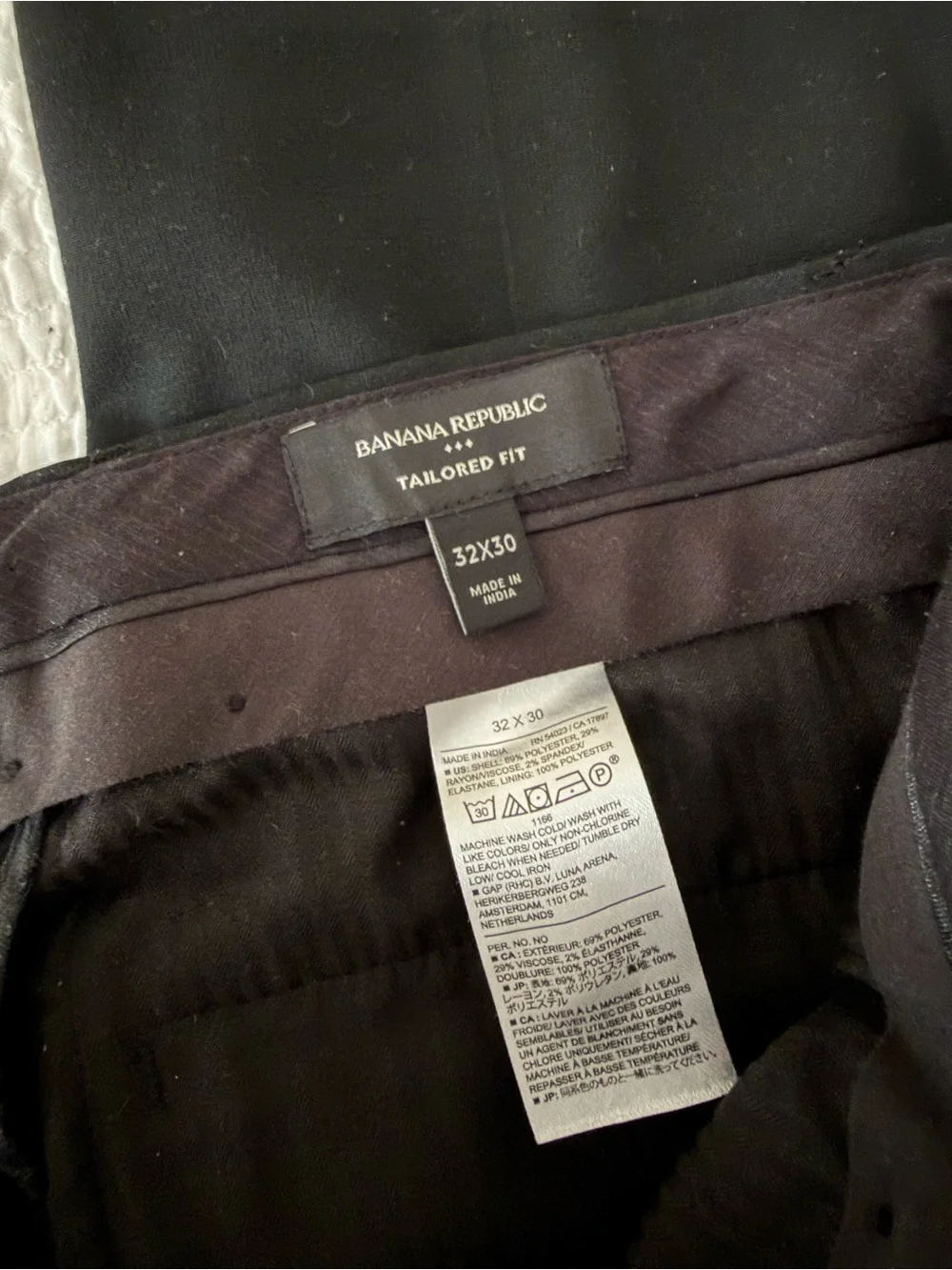 Banana Republic Men’s Pants - Black, Navy, Brown
